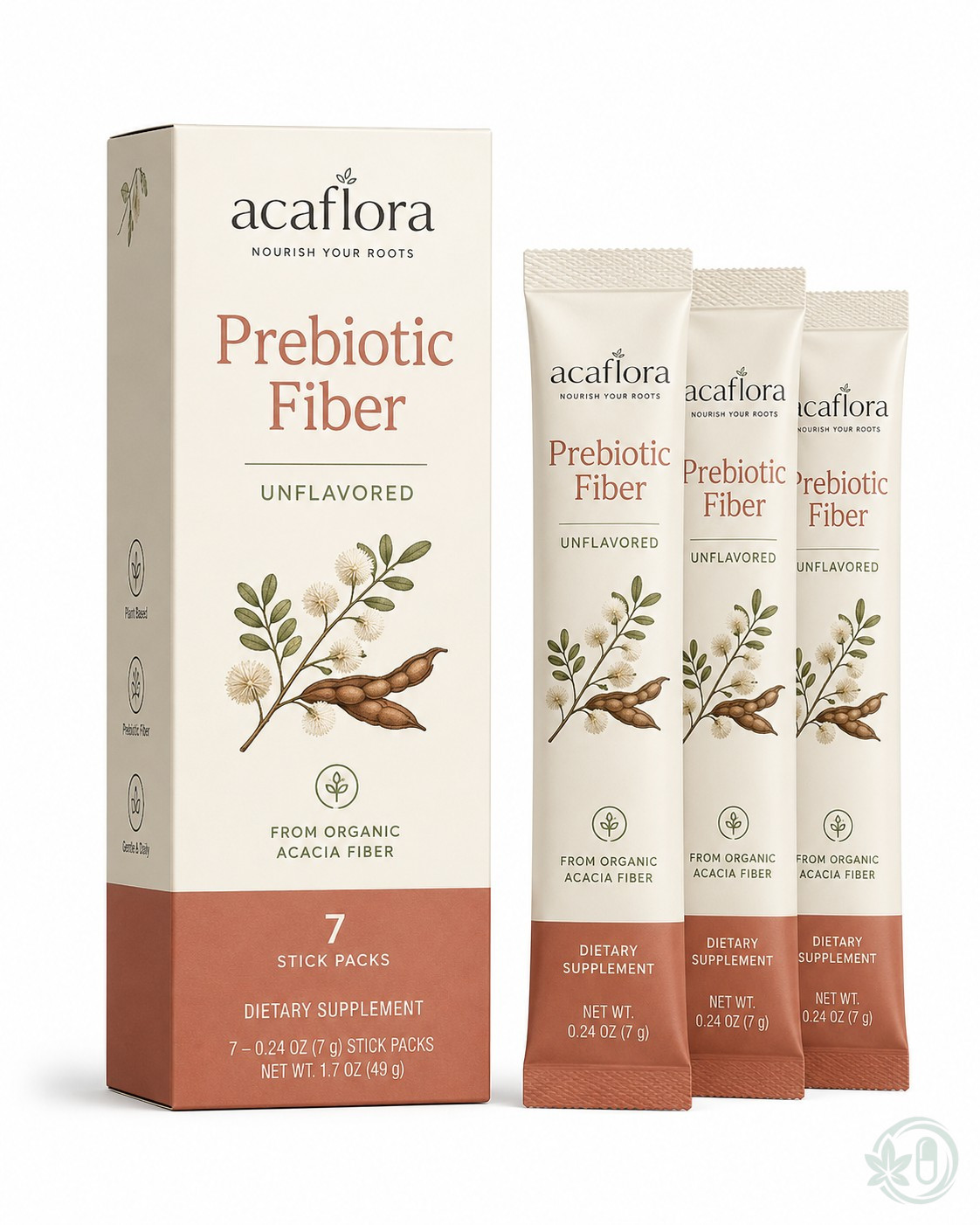 Acaflora Daily Prebiotic Fiber Sticks